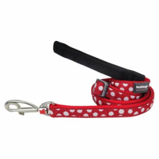 Red Dingo White Spots Red póráz 100-180 cm XS nyakörv, póráz, hám kutyáknak