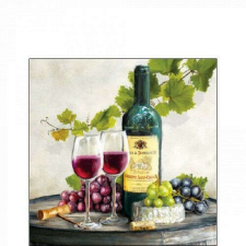Red wine papírszalvéta 25x25cm, 20db-os papírárú, csomagoló és tárolóeszköz