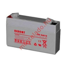 REDDOT 6V 1,2Ah DD06012 Zselés akkumulátor speciális elem