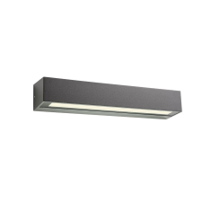 REDO Aroos sötétszürke LED kültéri fali lámpa (RED-90251) LED 1 izzós IP65 kültéri világítás