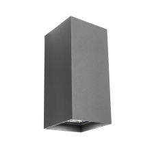 REDO Hub sötétszürke LED kültéri fali lámpa (RED-90232) LED 2 izzós IP54 kültéri világítás
