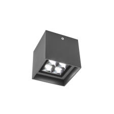 REDO Hub sötétszürke LED kültéri mennyezeti lámpa (RED-90229) LED 1 izzós IP54 kültéri világítás