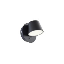 REDO Shaker fekete LED fali lámpa (RED-01-1739) LED 1 izzós IP20 világítás