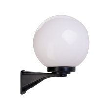 Redo Smarter Sfera fekete-fehér kültéri fali lámpa (RED-9789) E27 1 izzós IP44 kültéri világítás