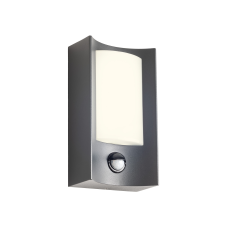 Redo Smarter Warp sötétszürke-fehér LED kültéri fali lámpa (RED-90486) LED 1 izzós IP44 kültéri világítás
