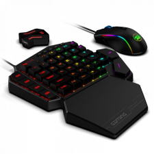 Redragon K585 One-handed RGB Gaming Keyboard Blue Switch and M721-Pro Mouse Combo with GA200 Converter for Xbox One/PS4/Switch/PS3/PC Black US billentyűzet