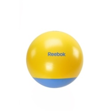 Reebok Reebok 75cm átm. sárga-cián színű kéttónusú gimnasztikai labda + DVD fitness labda