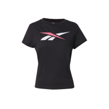 Reebok Sport Funkcionális felső  fekete / fehér / rózsaszín női póló