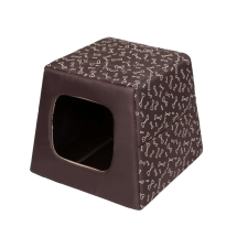 Reedog Piramis kutyaágy  2 in 1 barna csont mintával M méretű  ágyak bútorok szállítóbox, fekhely kutyáknak
