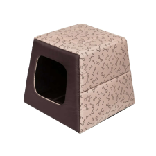 Reedog Piramis kutyaágy 2 in 1  világos csont mintával szállítóbox, fekhely kutyáknak