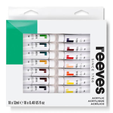 Reeves akrilfesték készlet, 18x12 ml akrilfesték