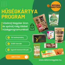  Reform Nagyker Hűségkártya - 180 napos (1 hónap ajándék) reform élelmiszer