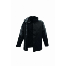 Regatta Férfi kabát Regatta RETRA130 Men'S Defender Iii Waterproof 3-In-1 Jacket -S, Black/Seal Grey