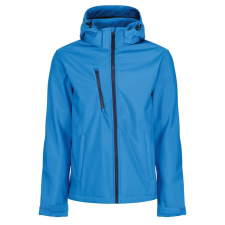 Regatta levehető kapucnis, 3 rétegű férfi softshell kabát, RETRA701, French Blue/Navy-3XL női dzseki, kabát