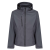 Regatta levehető kapucnis, 3 rétegű férfi softshell kabát, RETRA701, Seal Grey/Black-L