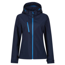 Regatta levehető kapucnis, 3 rétegű Női softshell dzseki, RETRA702, Navy/French Blue-10