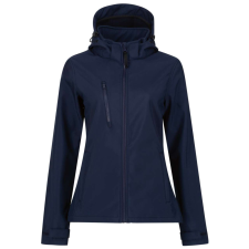 Regatta levehető kapucnis, 3 rétegű Női softshell dzseki, RETRA702, Navy/Navy-10 női dzseki, kabát