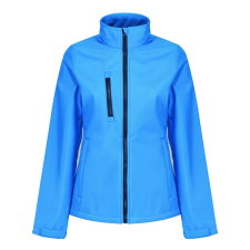 Regatta Női 3 rétegű vízlepergető softshell dzseki, RETRA613, French Blue/Navy-14 női dzseki, kabát
