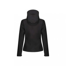 Regatta Női kabát Regatta RETRA702 Women&#039;S venturer 3 Layer Hooded printable Softshell Jacket -10, Black/Black női dzseki, kabát