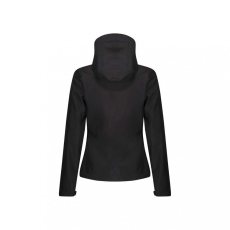 Regatta Női kabát Regatta RETRA702 Women'S venturer 3 Layer Hooded printable Softshell Jacket -14, Black/Black