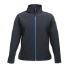 Regatta Női két rétegű, vízlepergető softshell dzseki, RETRA629, Navy/French Blue-XL
