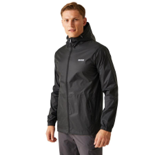 Regatta Pack It Jkt III férfi esőkabát 5.000 mm fekete férfi kabát, dzseki
