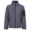 Regatta vízálló és lélegző 3 rétegű szövött softshell dzseki, RETRA674, Seal Grey/Black-XL