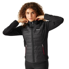 Regatta WmnClumber V Hyb Női hybrid felső fekete női pulóver, kardigán