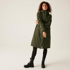 Regatta Yarli Női bélelt meleg kabát 15000 vízálló és lélegző zöld női dzseki, kabát