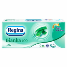 Regina Bianka 100 Aloe Vera papírzsebkendő, 3 rétegű, 100 db higiéniai papíráru