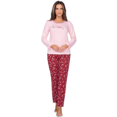 Regina Grace női pizsama, rózsaszín, nyomott mintás XL
