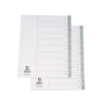  Regiszter A/4 1-20 szürke PP KF01828