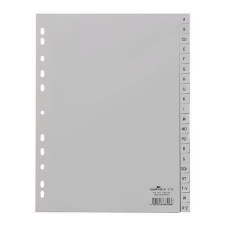 Regiszter DURABLE műanyag nyomtatott A/4 A-Z 20 részes szürke regiszter és tartozékai
