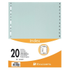  Regiszter PP Exacompta 297x242 mm A-Z-ig 20 részes szürke