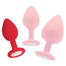  Regular Diamond Butt Plug - piros anál