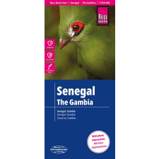 Reise Know-How Gambia térkép, Senegal térkép Reise 1:550 000 Szenegál térkép térkép