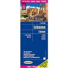 Reise Know-How Libanon autós térkép, Libanon térkép Reise 1:200 000 térkép