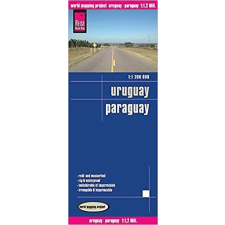 Reise Know-How Uruguay térkép, Paraguay térkép Reise 1:600 000 térkép