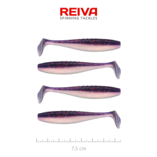 Reiva Flat Minnow shad 7,5cm 4db/cs (Purple Pearl) csali