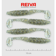Reiva Zander Power Shad 10cm 4db/cs /Ezüst-Flitter/ csali