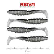 Reiva Zander Power Shad 10cm 4db/cs (Ezüst Flitter) horgászkiegészítő