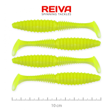 Reiva Zander Power Shad 10cm 4db/cs (Fluo Zöld) csali