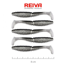 Reiva Zander Power Shad 8cm 5db/cs (ezüst-csillám) csali