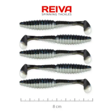Reiva Zander Power Shad 8cm 5db/cs (Fekete Ezüst) csali