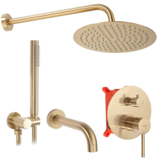  Rejtett Zuhanyszett Rea Lungo Brush Gold + BOX csaptelep