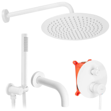 Rejtett Zuhanyszett Rea Lungo WHITE Matt + BOX csaptelep