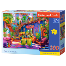  Rejtvény 200 darab Papagájok a Paradicsomban B-222308 puzzle, kirakós