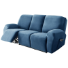  Relax Fotel Huzat (bársonyos, 3 üléses, kék, rugalmas)