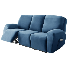  Relax Fotel Huzat (bársonyos, 3 üléses, kék, rugalmas) lakástextília