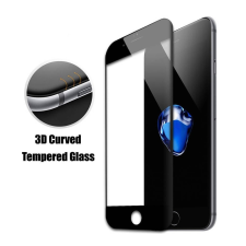 REMAX iPhone 7 Plus / 8 Plus PET fólia, előlapi, 3D, hajlított, fekete kerettel, Remax GL-07 mobiltelefon kellék